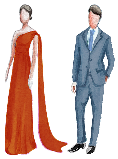 Traje dos noivos
